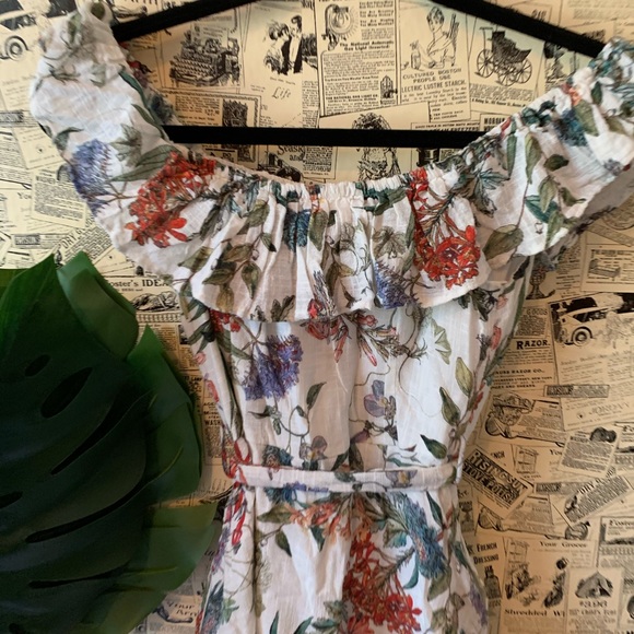 Zara off shoulder floral dress SZ small - Picture 10 of 10